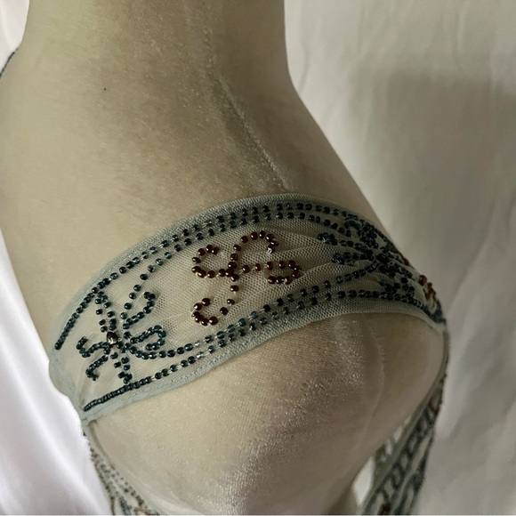 Free People beaded embellished slip dress, M - Picture 4 of 15